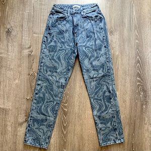 PacSun Eco Swirl Print Mom Jeans